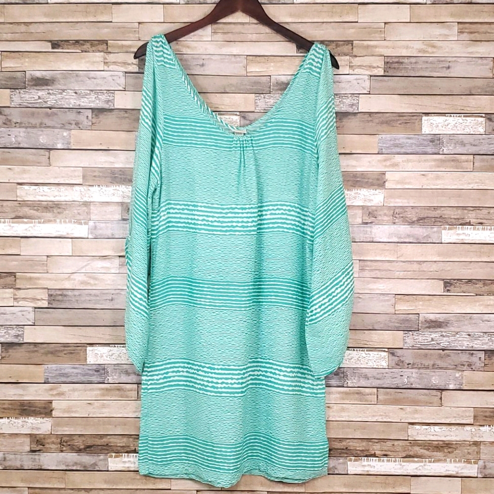 Green & White Miss Cocoa Beach Swim Cover